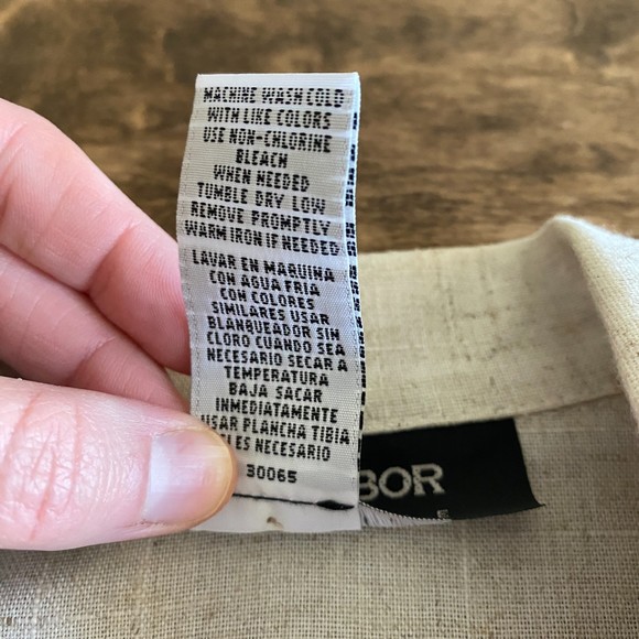 Vintage Sag Harbor Cream Linen-Blend Blazer Women’s 4P - Picture 11 of 12